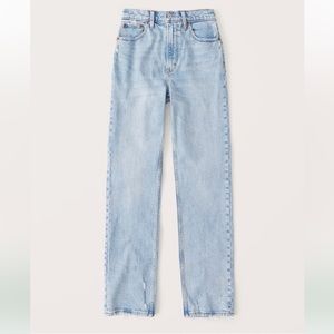 Abercrombie Ultra High Rise 90s Straight Leg Jeans